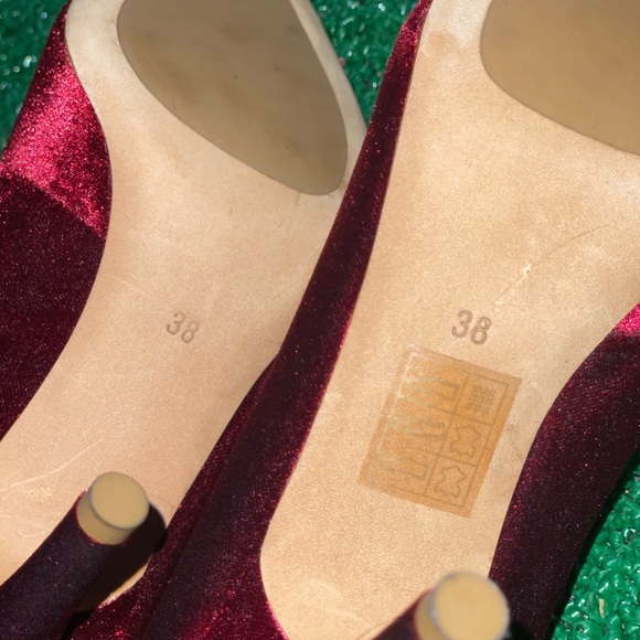 Yeezy season 5 Burgundy velvet heel boots - Picture 3 of 5